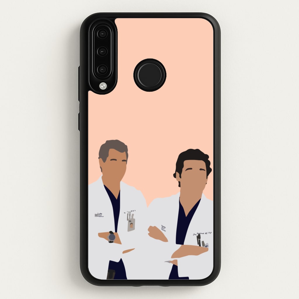 Two Doctors Arm Crossed - Grey's - Grey's Anatomy Phone Case for Huawei P30 Lite