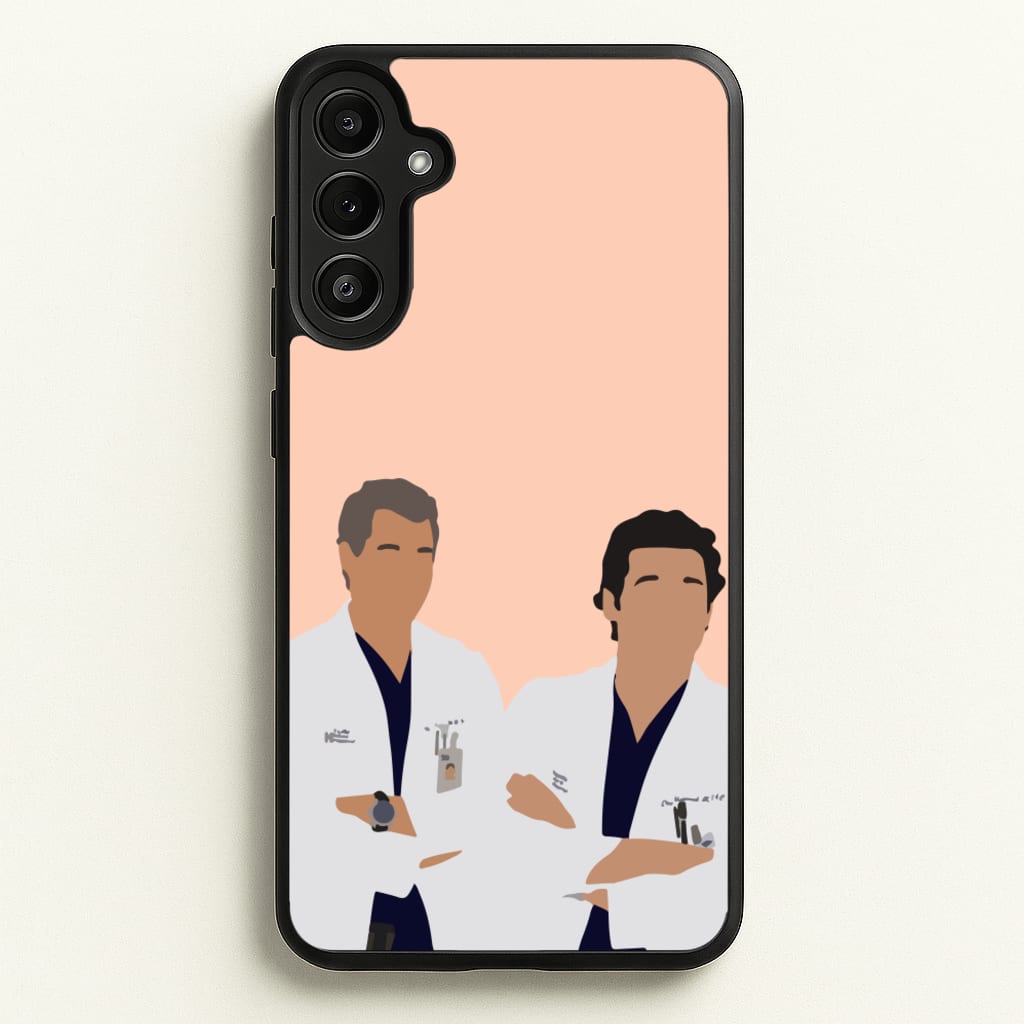 Two Doctors Arm Crossed - Grey's - Grey's Anatomy Phone Case for Galaxy A34
