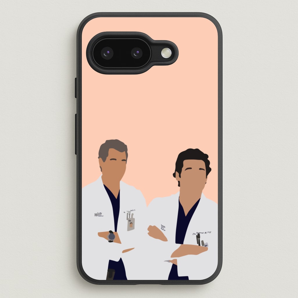 Two Doctors Arm Crossed - Grey's - Grey's Anatomy Phone Case for Google Pixel 9a