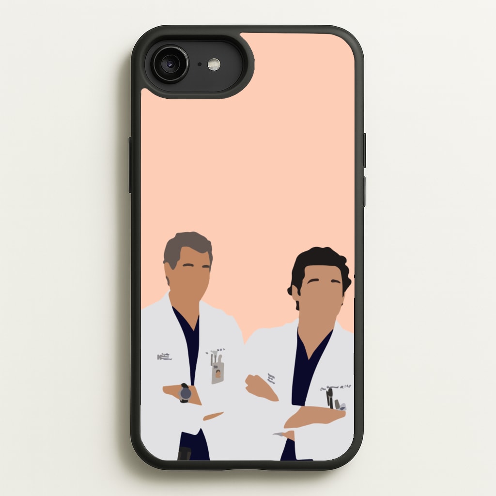 Two Doctors Arm Crossed - Grey's - Grey's Anatomy Phone Case for iPhone 6 Plus / 7 Plus / 8 Plus