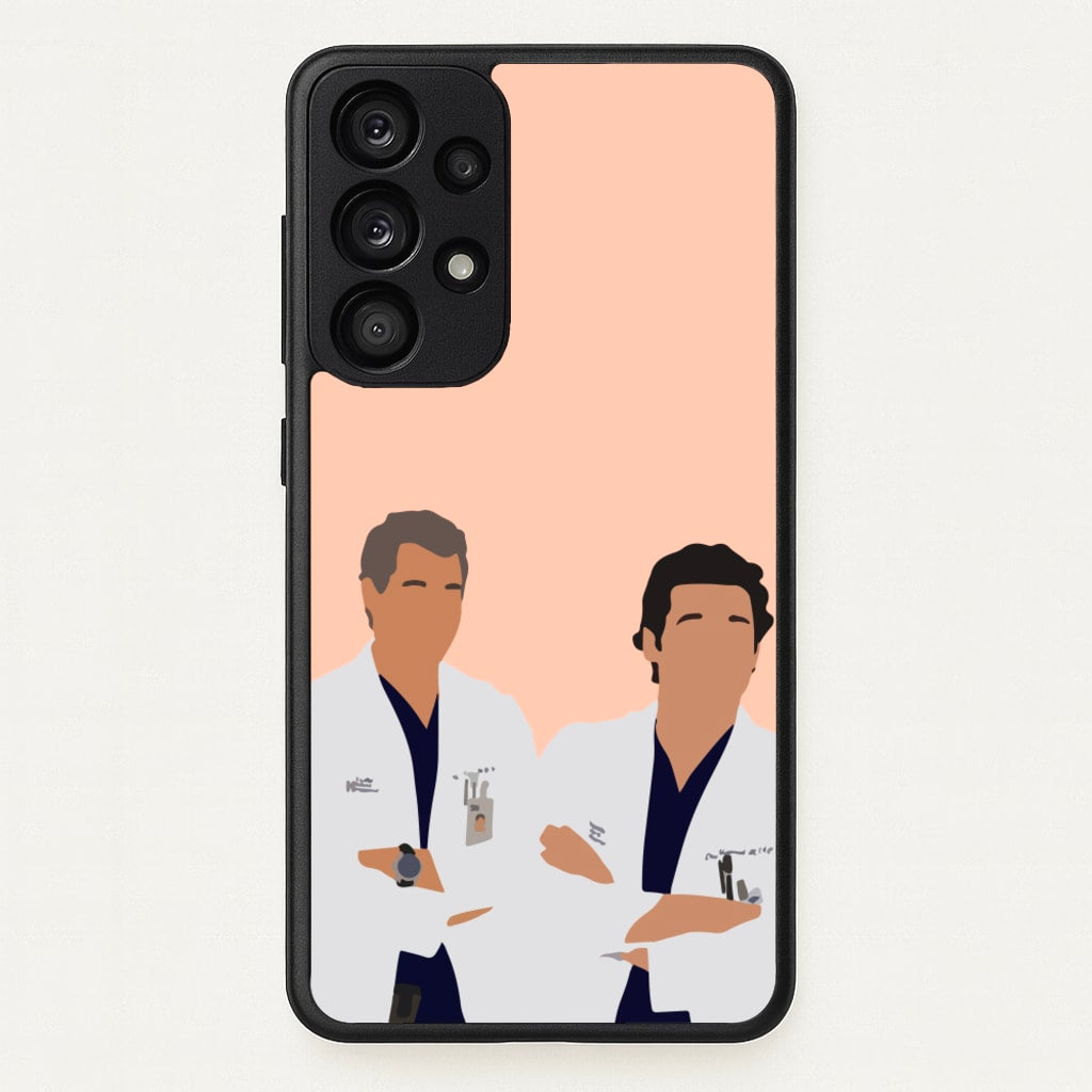 Two Doctors Arm Crossed - Grey's - Grey's Anatomy Phone Case for Galaxy A33