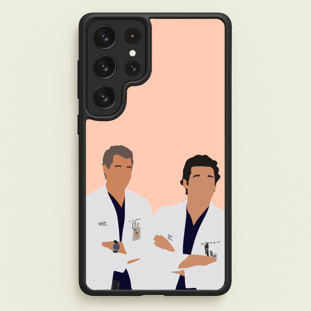 Two Doctors Arm Crossed - Grey's - Grey's Anatomy Phone Case for Galaxy S22 Ultra