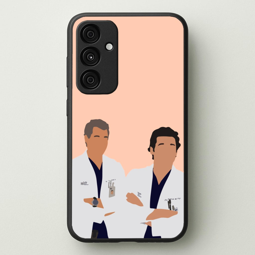 Two Doctors Arm Crossed - Grey's - Grey's Anatomy Phone Case for Galaxy A55