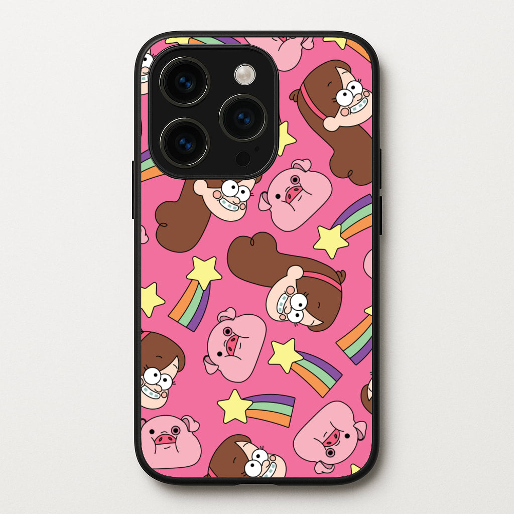 Mabel And Stars Pattern - Disney Phone Case for iPhone 14 Pro