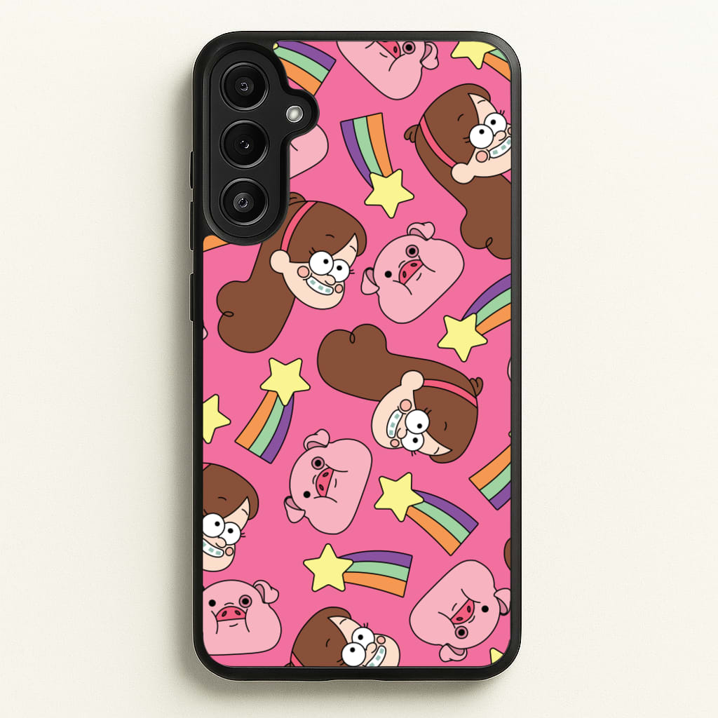 Mabel And Stars Pattern - Disney Phone Case for Galaxy A34