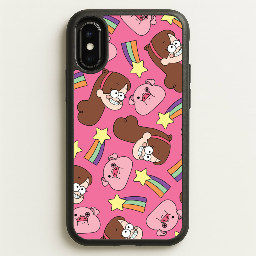 Mabel And Stars Pattern - Disney Phone Case for iPhone X / XS