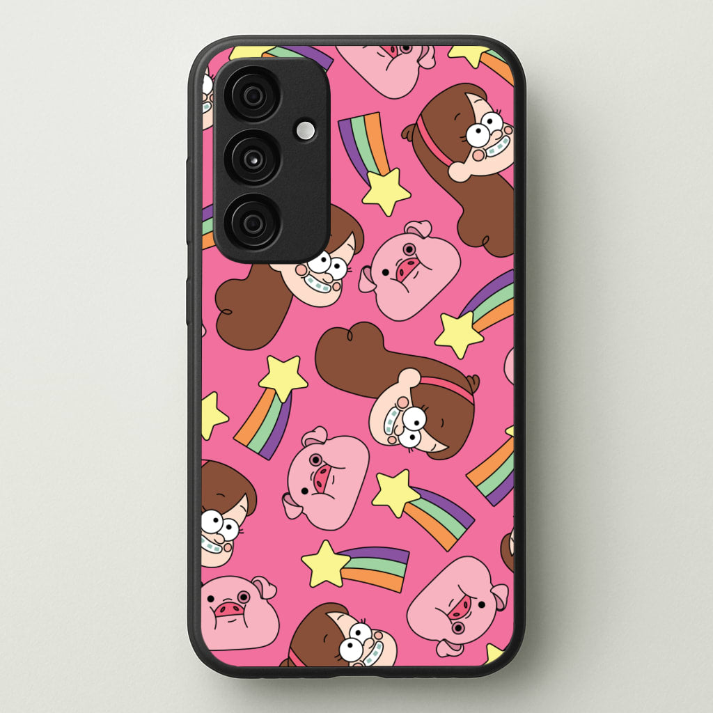 Mabel And Stars Pattern - Disney Phone Case for Galaxy A35