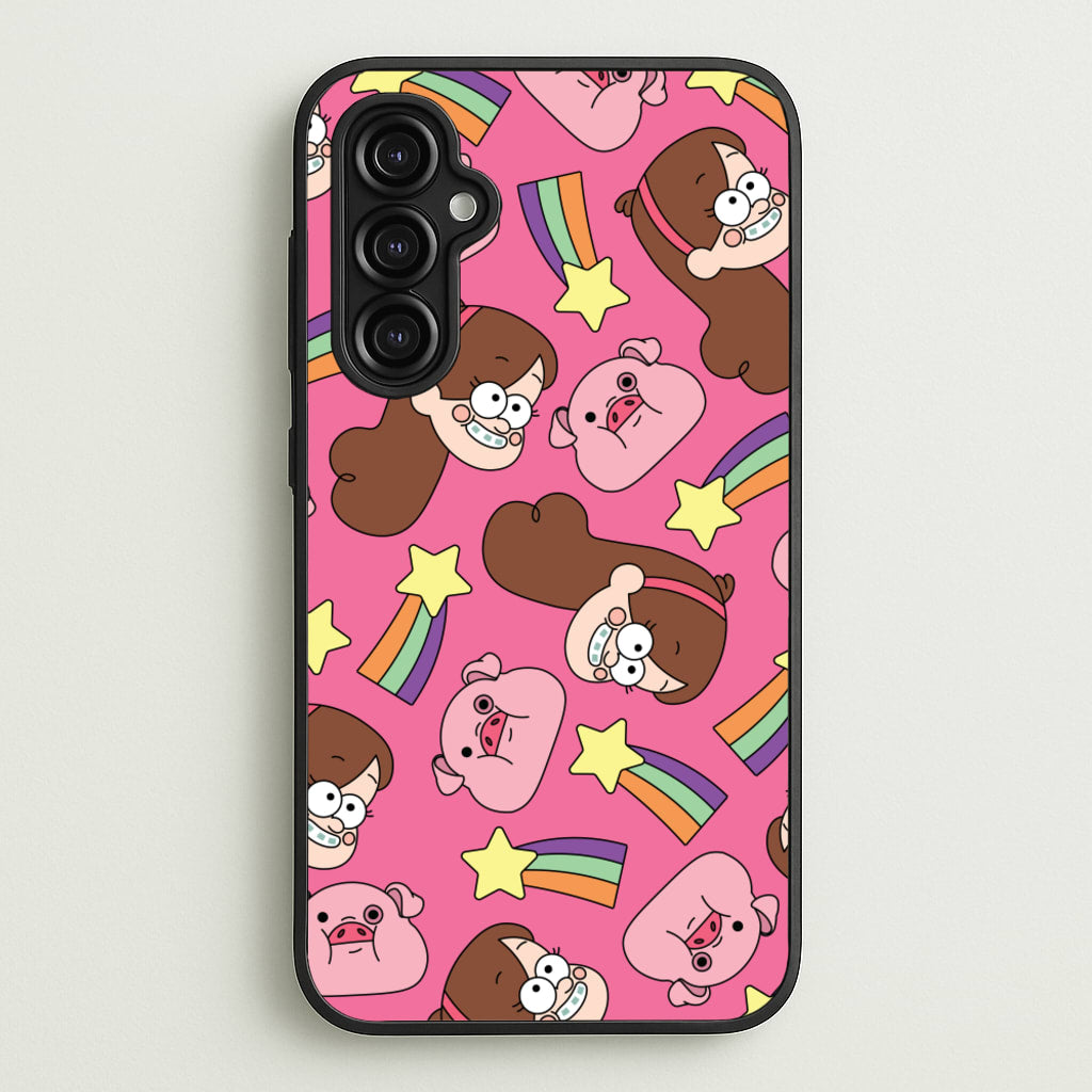Mabel And Stars Pattern - Disney Phone Case for Galaxy A14