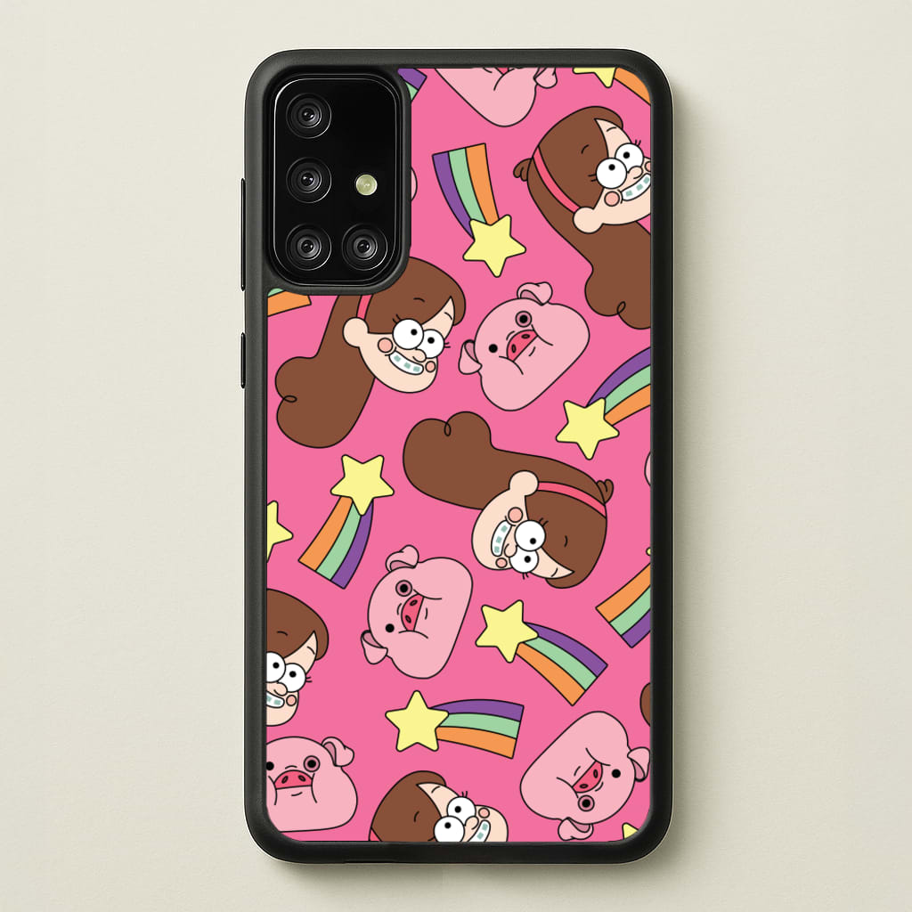 Mabel And Stars Pattern - Disney Phone Case for Galaxy A71