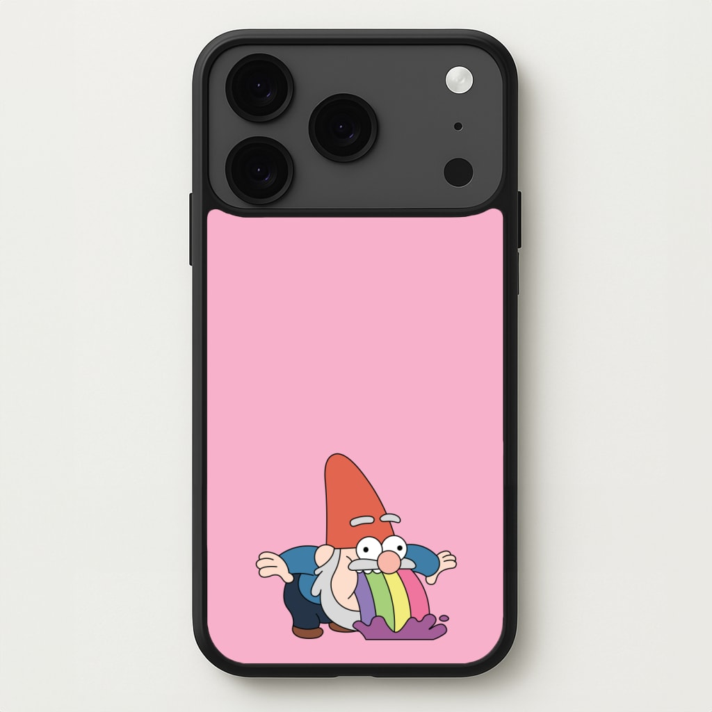 Garden Gnome Rainbow Phone Case for iPhone 17 Pro