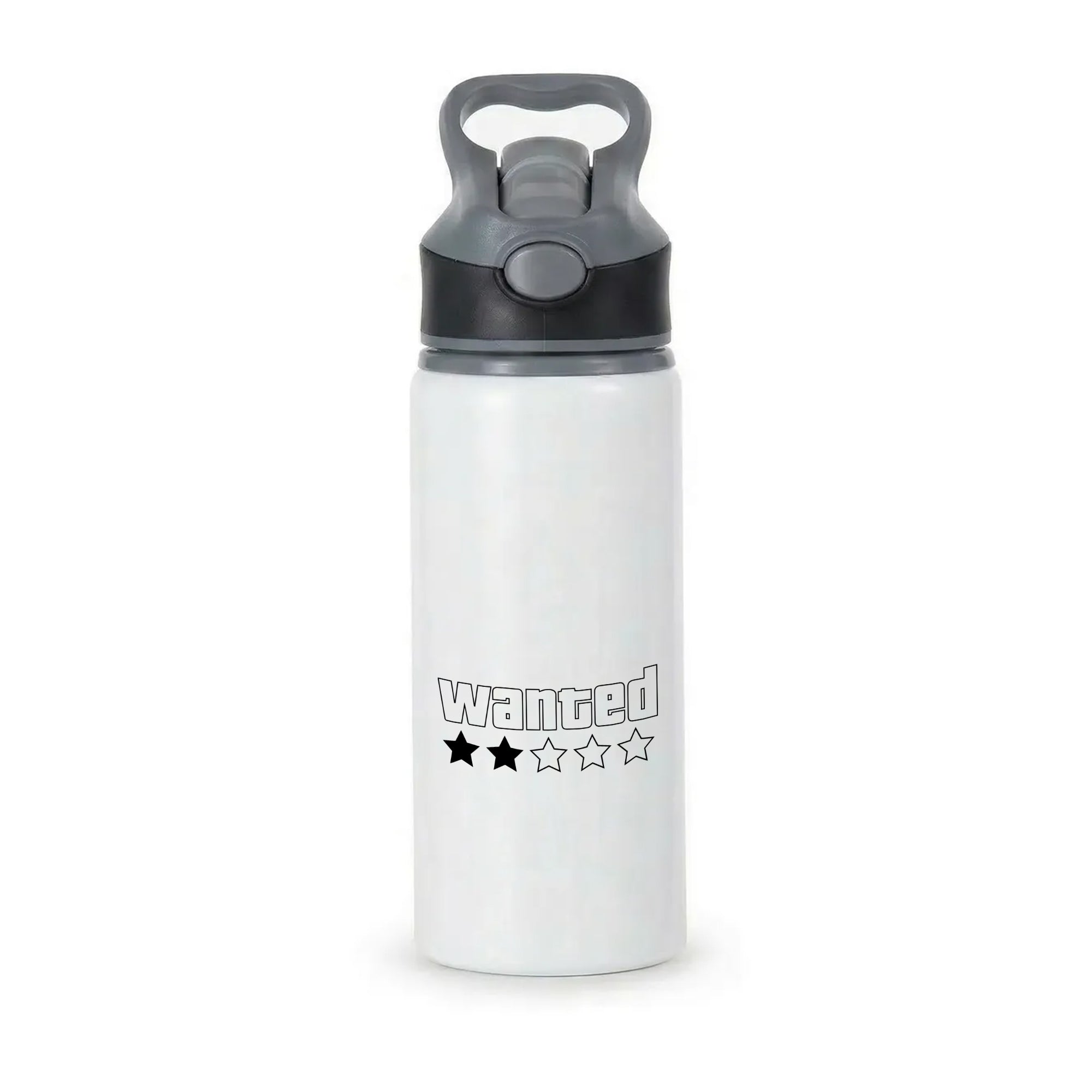 Wanted - Video Game Active Water Bottle - Black
