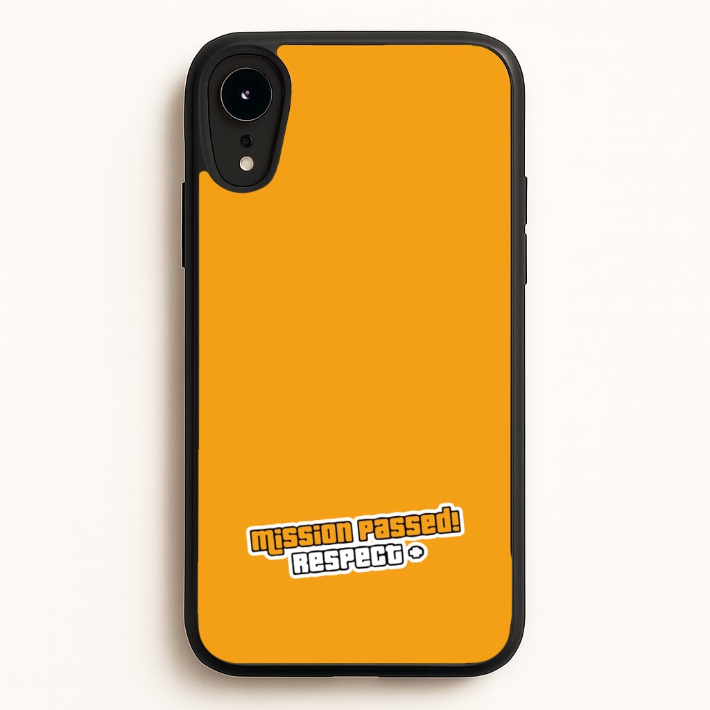 Respect - Video Game - GTA Phone Case for iPhone XR