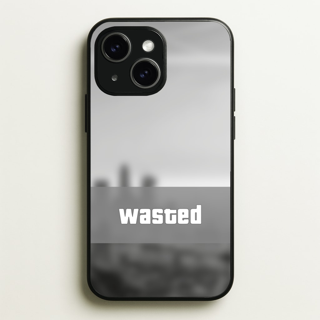 Wasted - Video Game - GTA Phone Case for iPhone 15