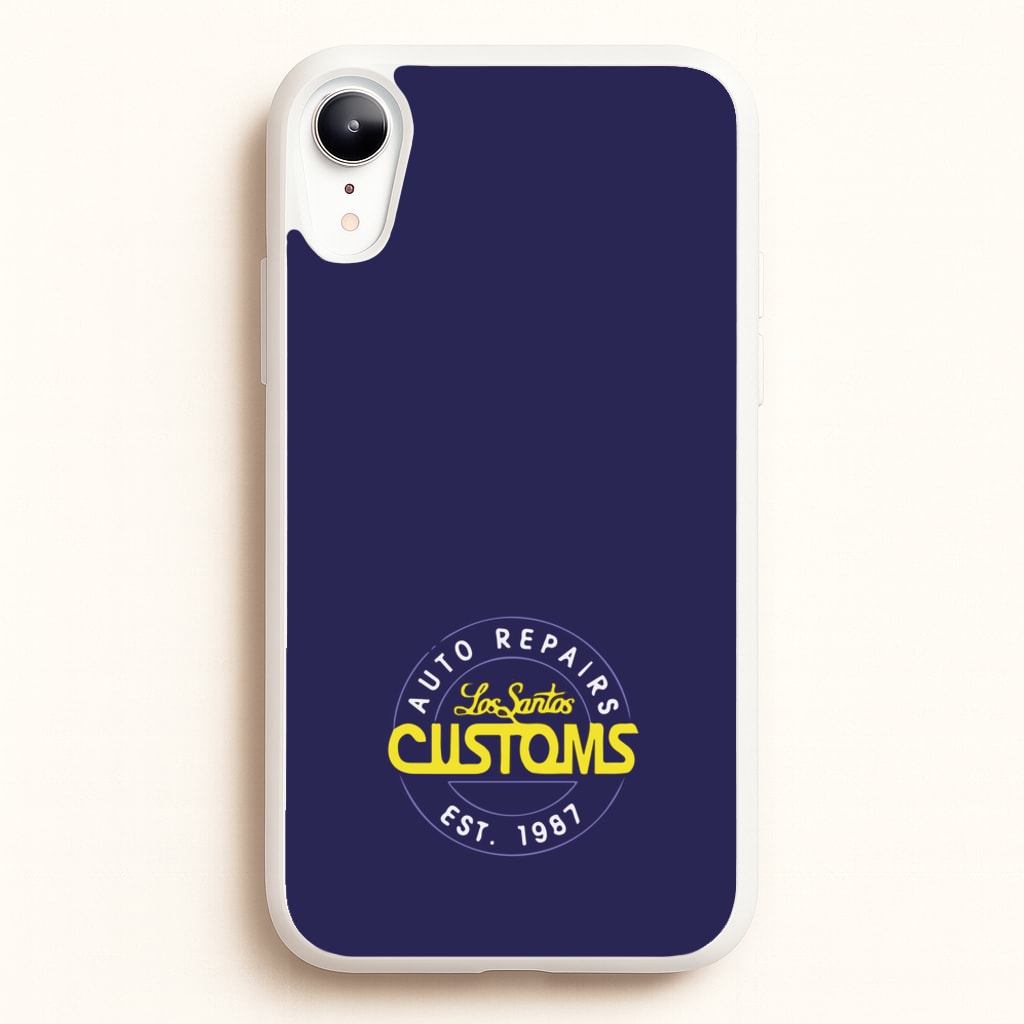 Los Santos Customs - Video Game - GTA Phone Case for iPhone XR