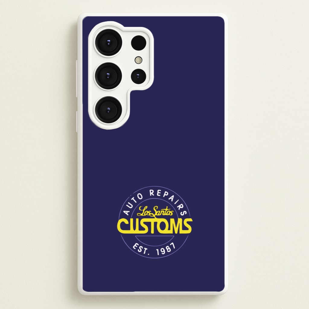 Los Santos Customs - Video Game - GTA Phone Case for Galaxy S25 Ultra