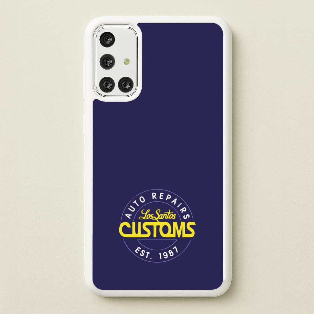 Los Santos Customs - Video Game - GTA Phone Case for Galaxy A71