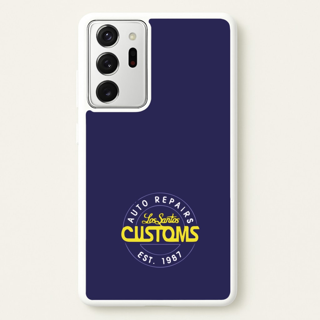 Los Santos Customs - Video Game - GTA Phone Case for Galaxy Note 20 Ultra