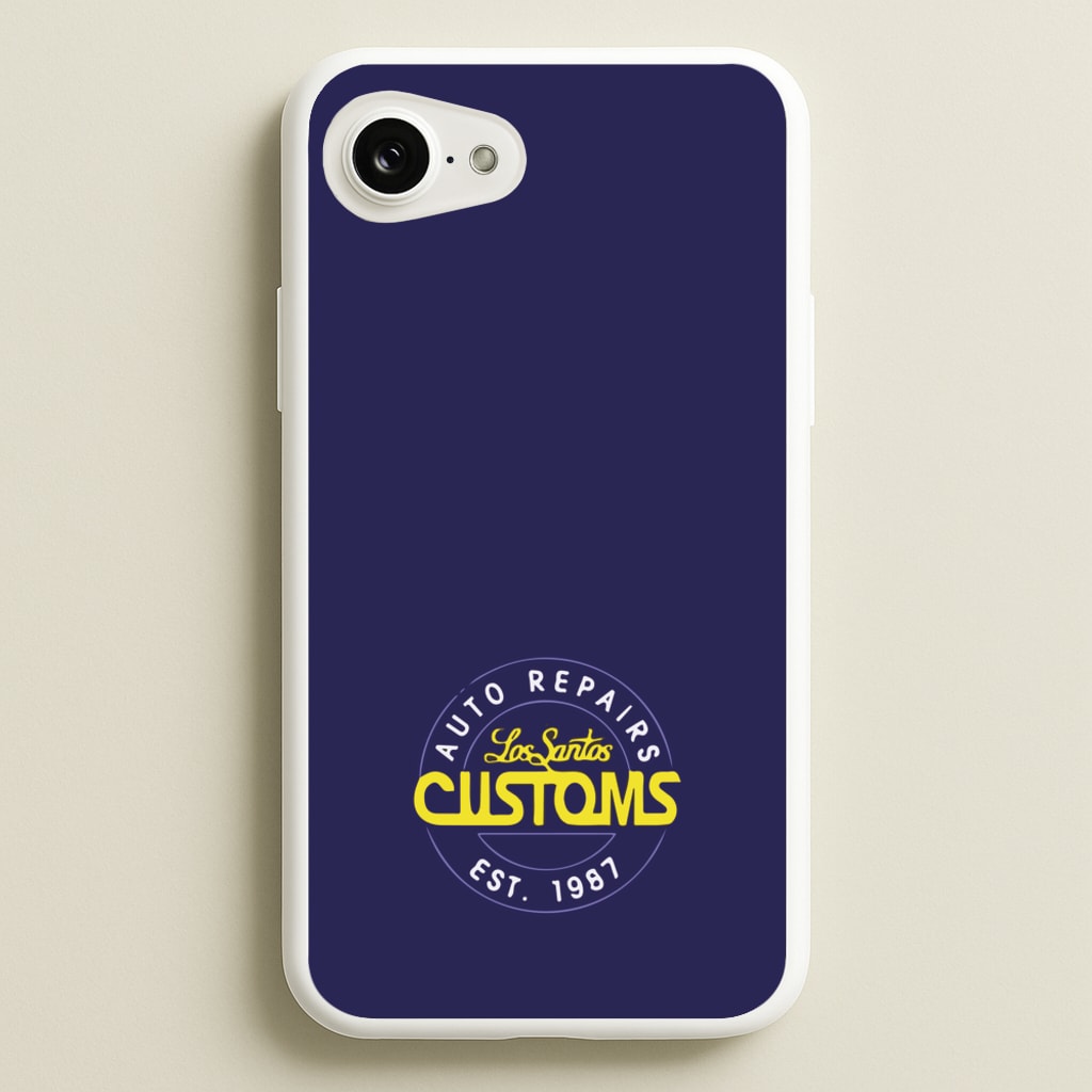 Los Santos Customs - Video Game - GTA Phone Case for iPhone 16e