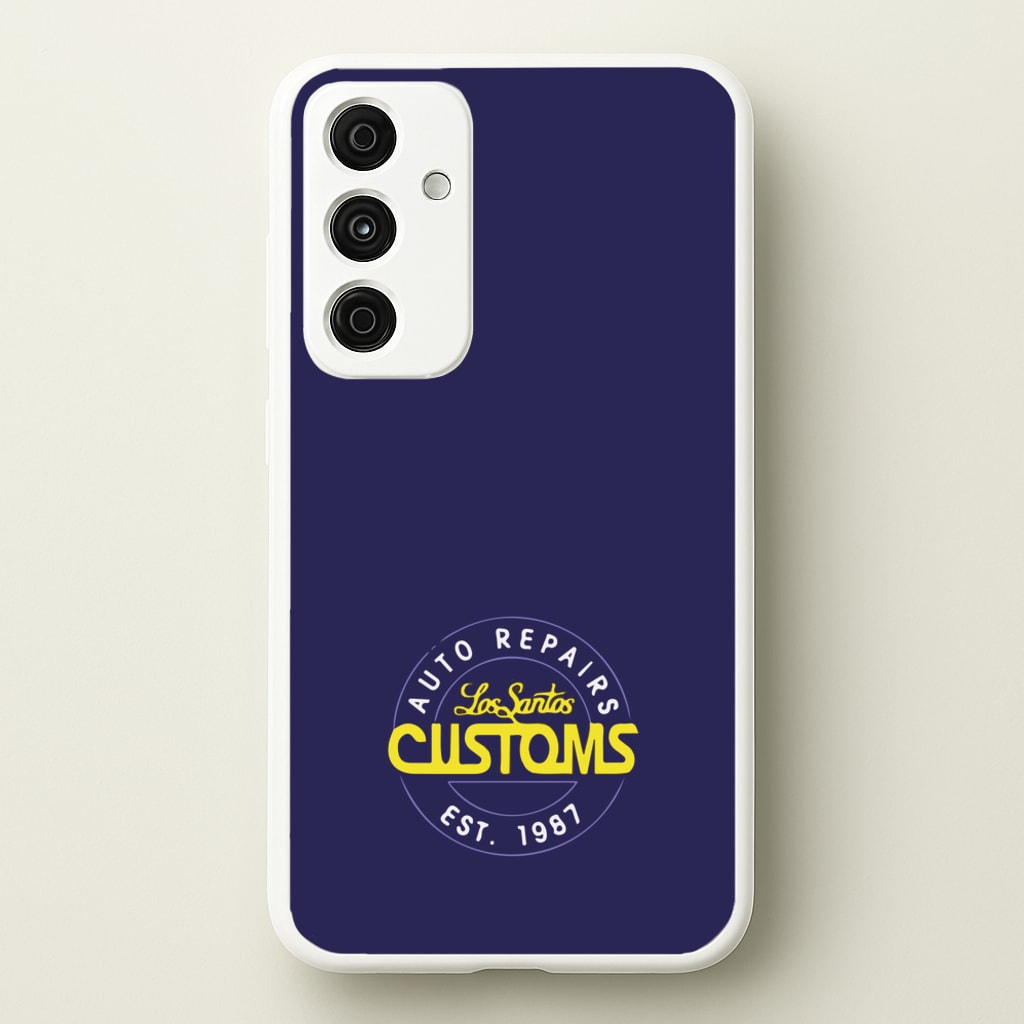 Los Santos Customs - Video Game - GTA Phone Case for Galaxy A55