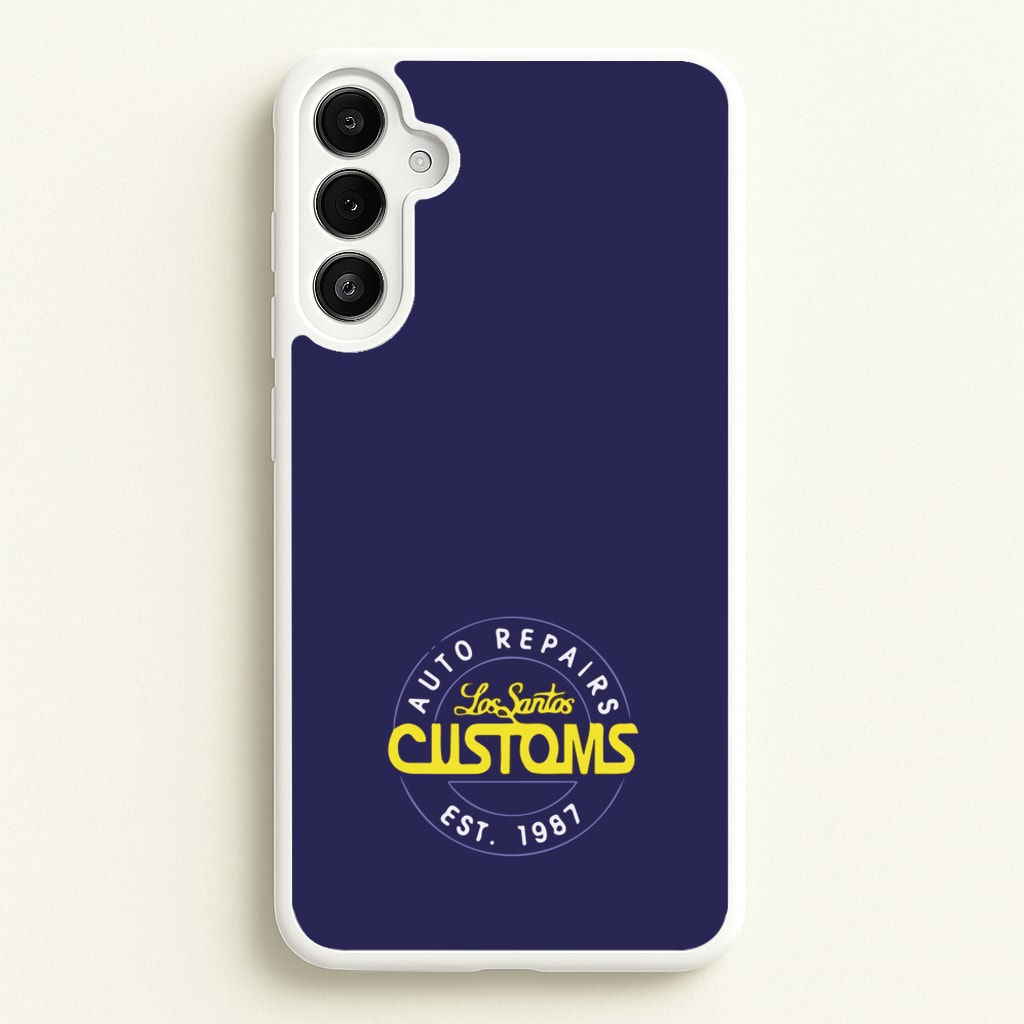 Los Santos Customs - Video Game - GTA Phone Case for Galaxy A34