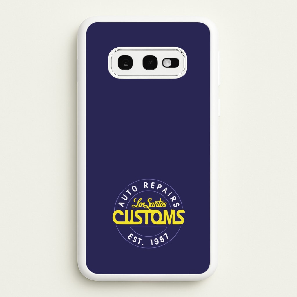 Los Santos Customs - Video Game - GTA Phone Case for Galaxy S10e