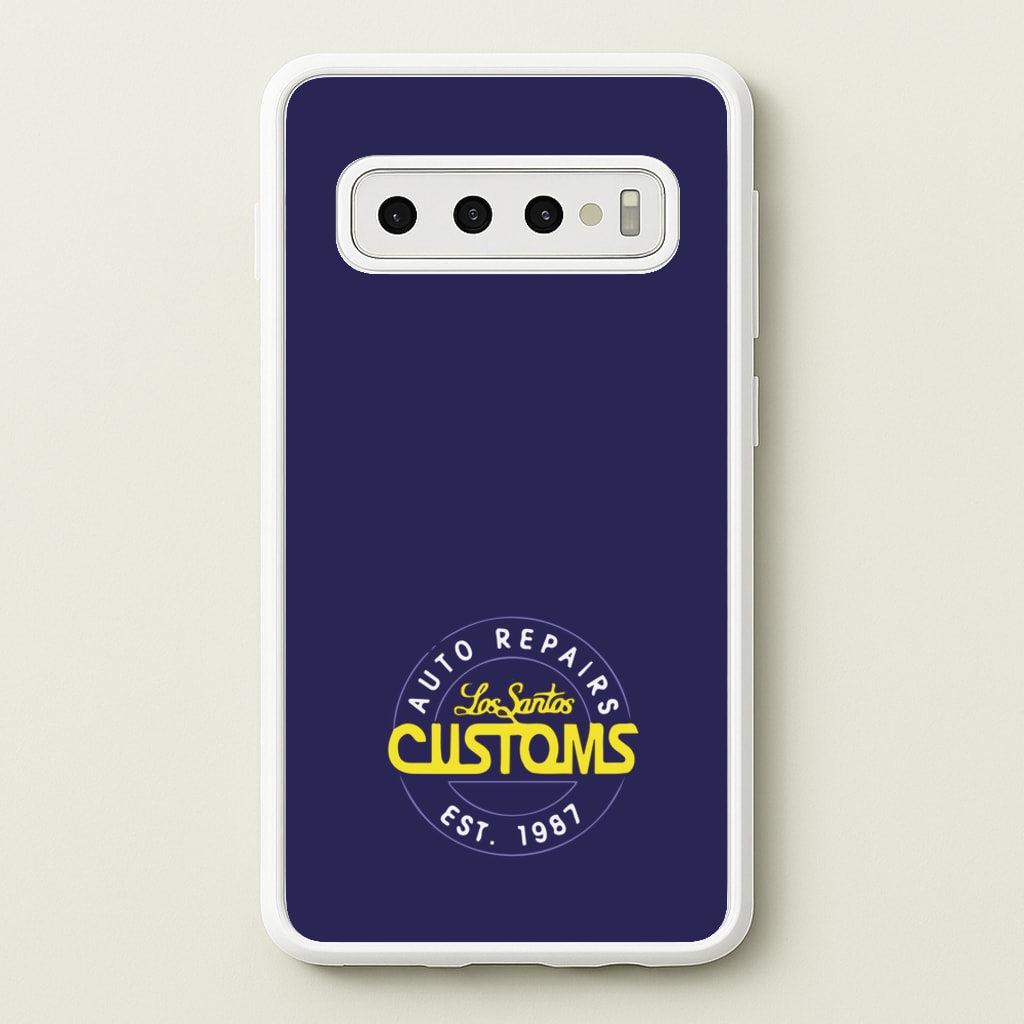 Los Santos Customs - Video Game - GTA Phone Case for Galaxy S10