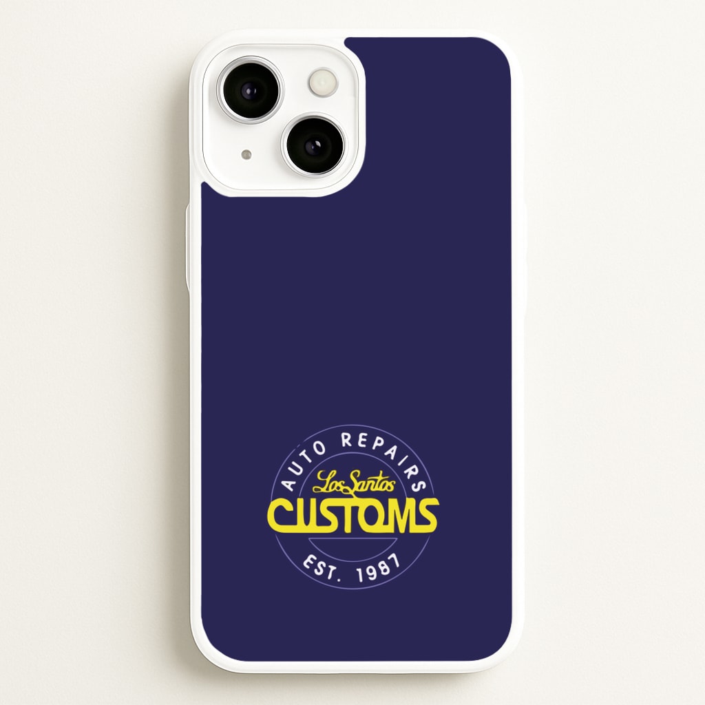 Los Santos Customs - Video Game - GTA Phone Case for iPhone 13