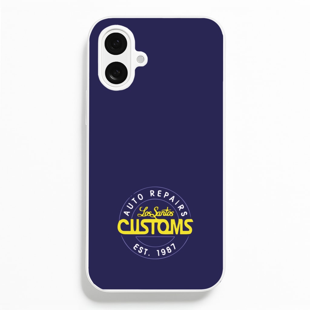Los Santos Customs - Video Game - GTA Phone Case for iPhone 16 Plus