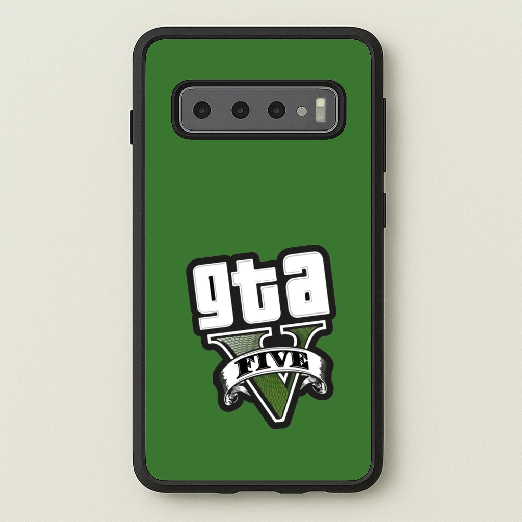 Green Five - Video Game - GTA Phone Case for Galaxy S10