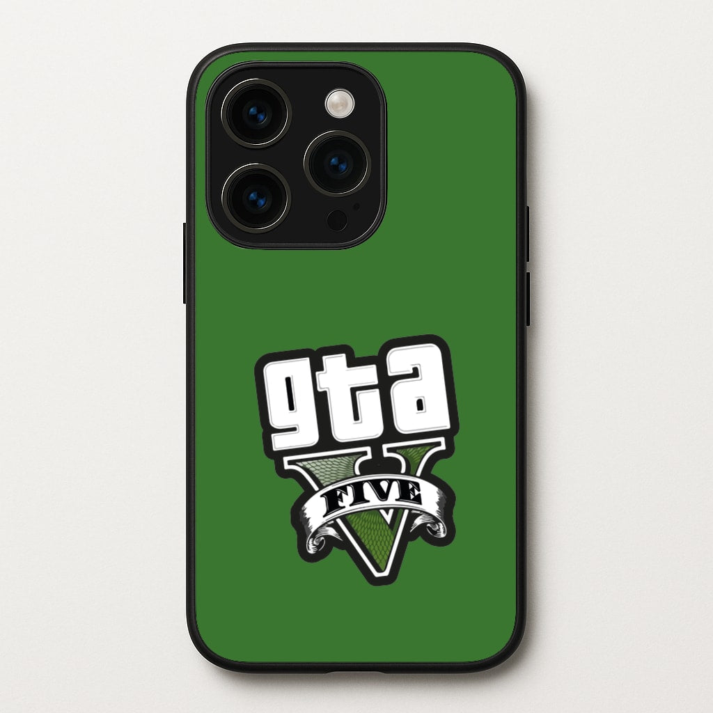 Green Five - Video Game - GTA Phone Case for iPhone 14 Pro Max