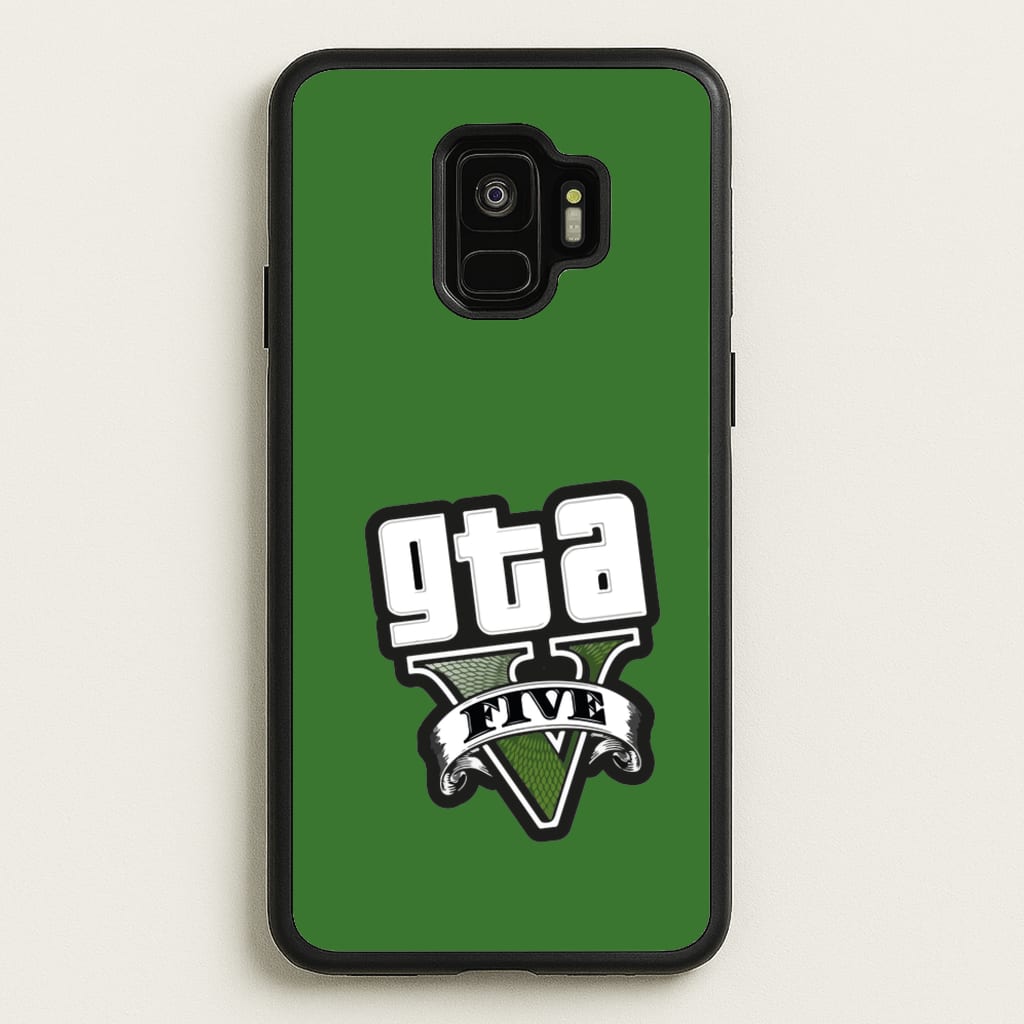 Green Five - Video Game - GTA Phone Case for Galaxy S9