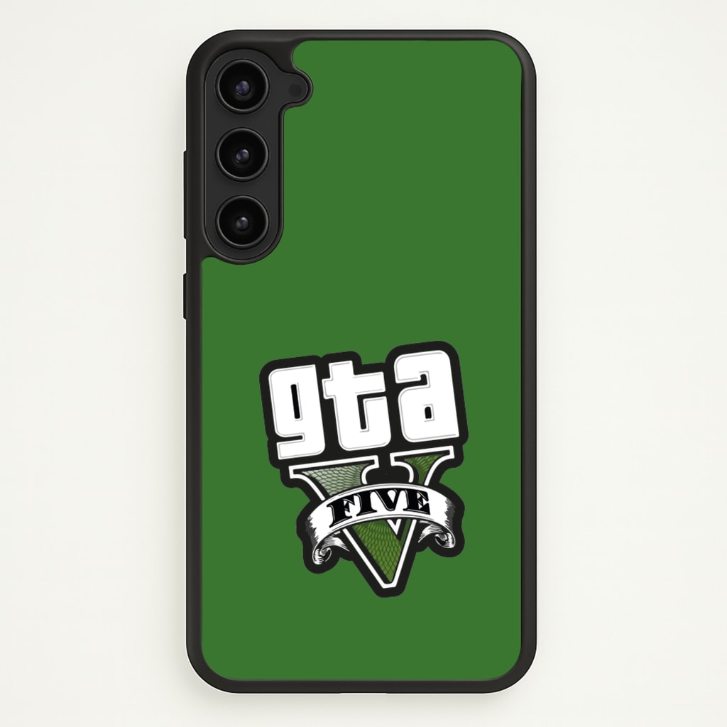 Green Five - Video Game - GTA Phone Case for Galaxy S23