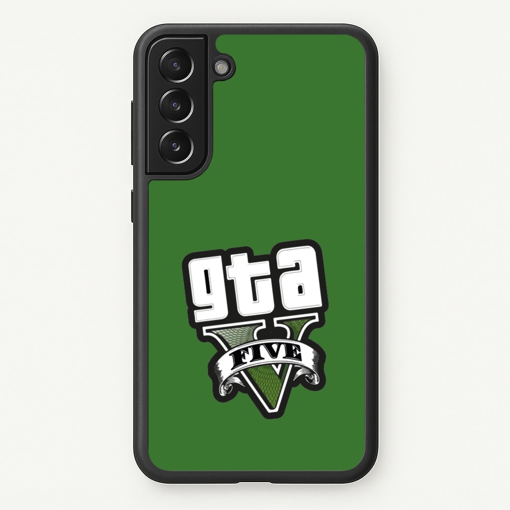 Green Five - Video Game - GTA Phone Case for Galaxy S21