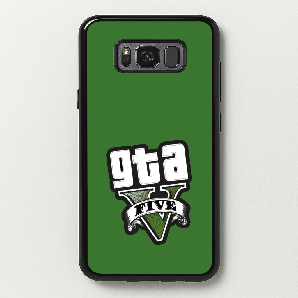 Green Five - Video Game - GTA Phone Case for Galaxy S8