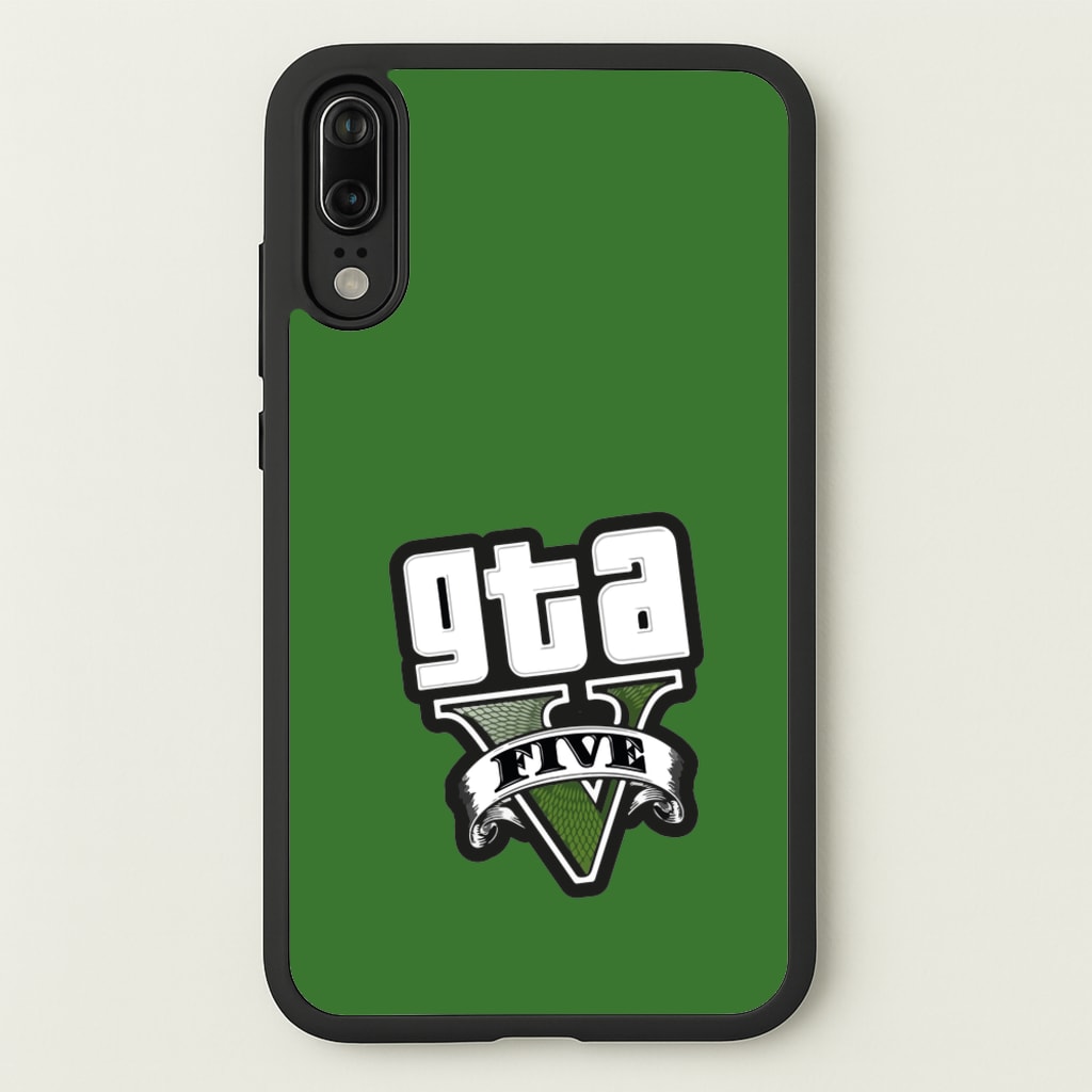 Green Five - Video Game - GTA Phone Case for Huawei P20