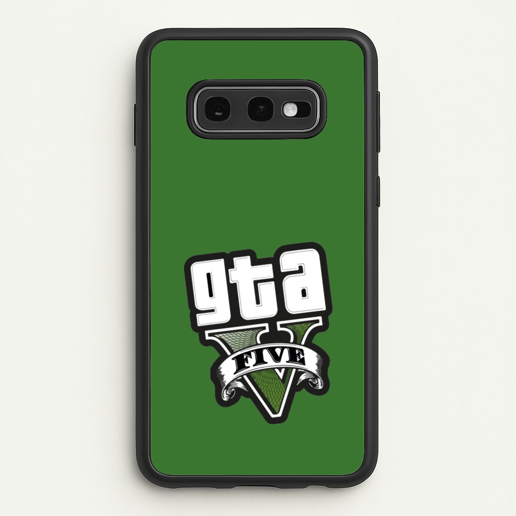 Green Five - Video Game - GTA Phone Case for Galaxy S10e