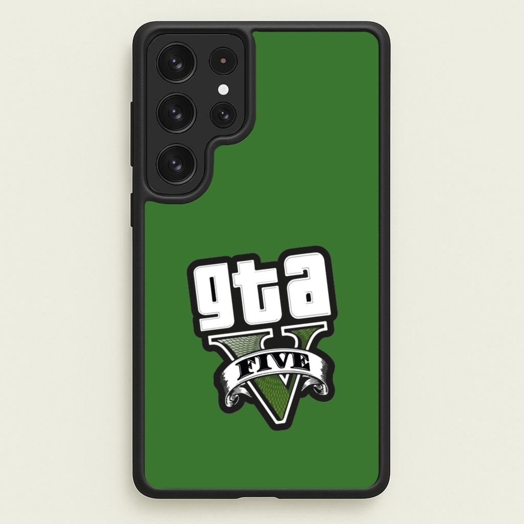 Green Five - Video Game - GTA Phone Case for Galaxy S22 Ultra