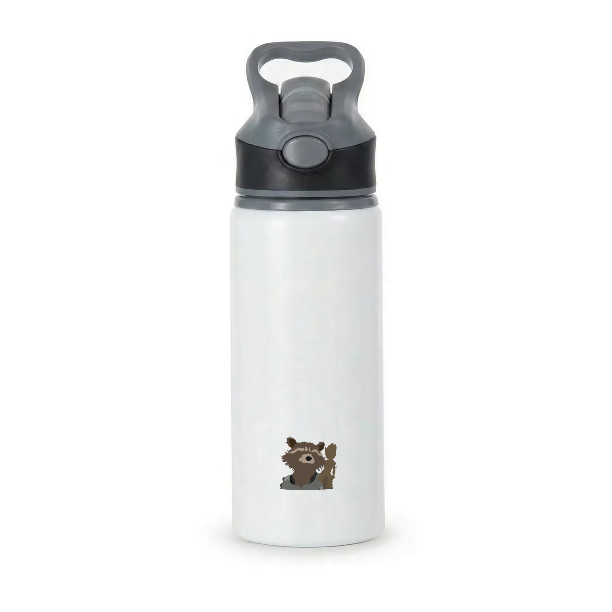 Rocket Raccoon And Groot - GOTG Active Water Bottle - Black