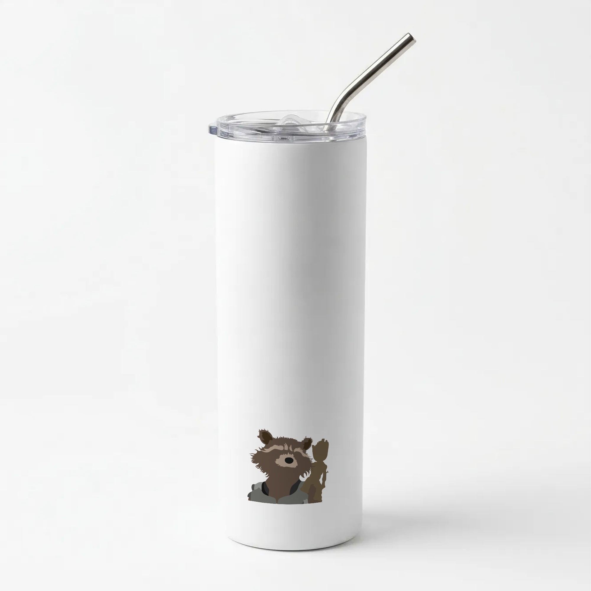 Rocket Raccoon And Groot - GOTG Skinny Tumbler