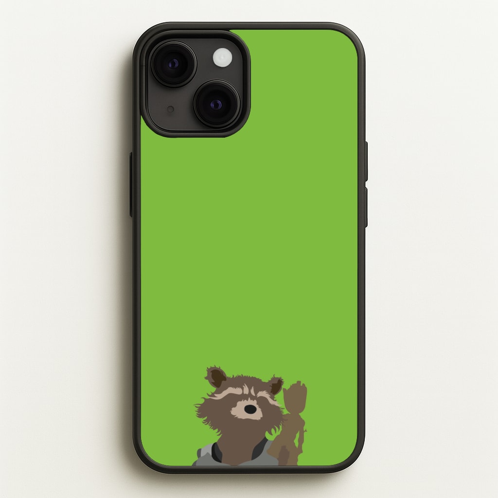 Rocket Raccoon And Groot - GOTG - Marvel Phone Case for iPhone 13