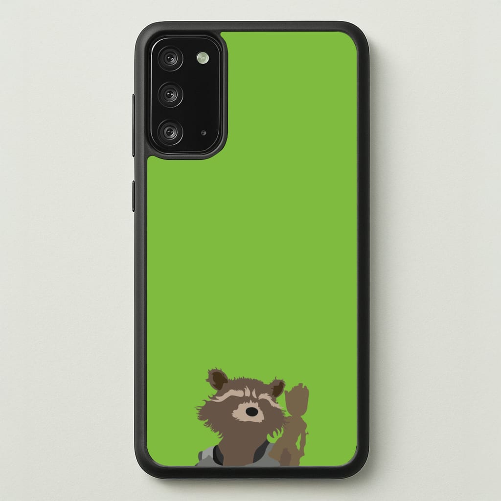 Rocket Raccoon And Groot - GOTG - Marvel Phone Case for Galaxy Note 20