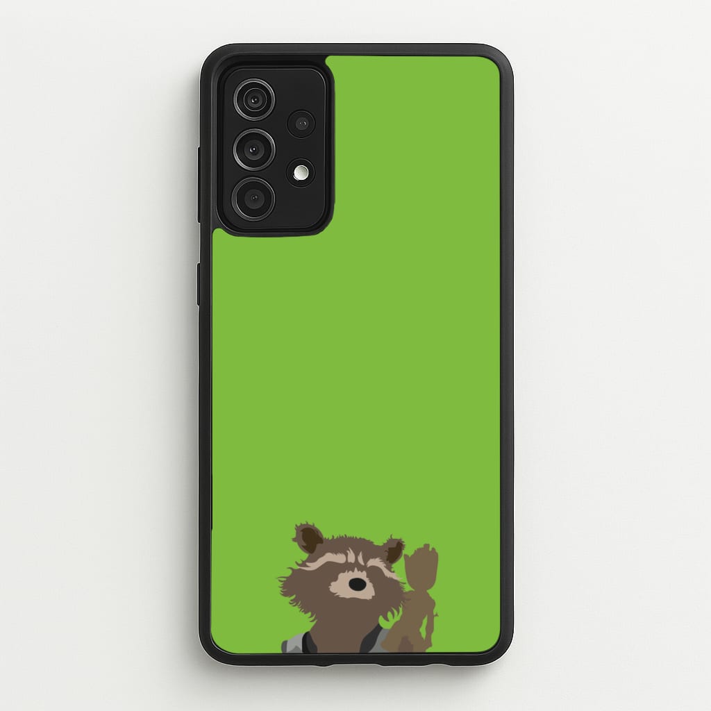 Rocket Raccoon And Groot - GOTG - Marvel Phone Case for Galaxy A52 / A52s