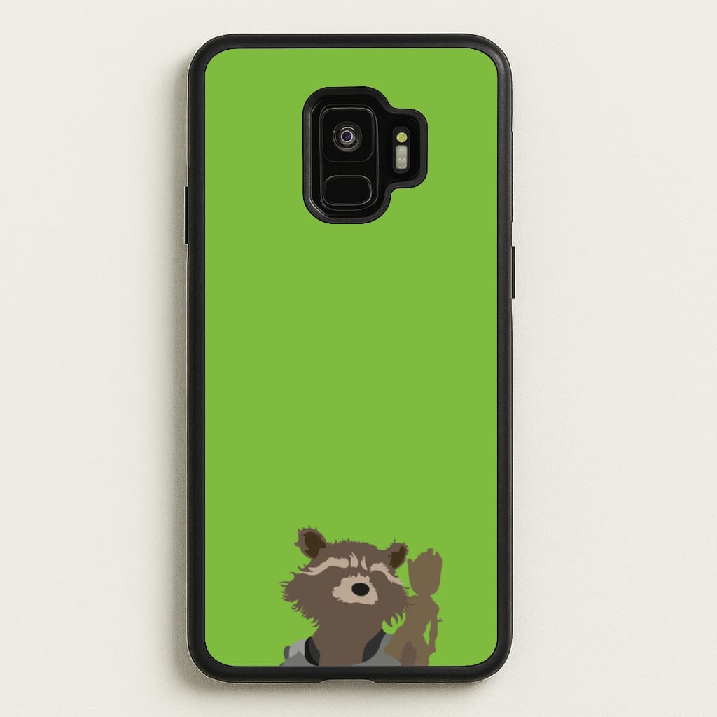 Rocket Raccoon And Groot - GOTG - Marvel Phone Case for Galaxy S9