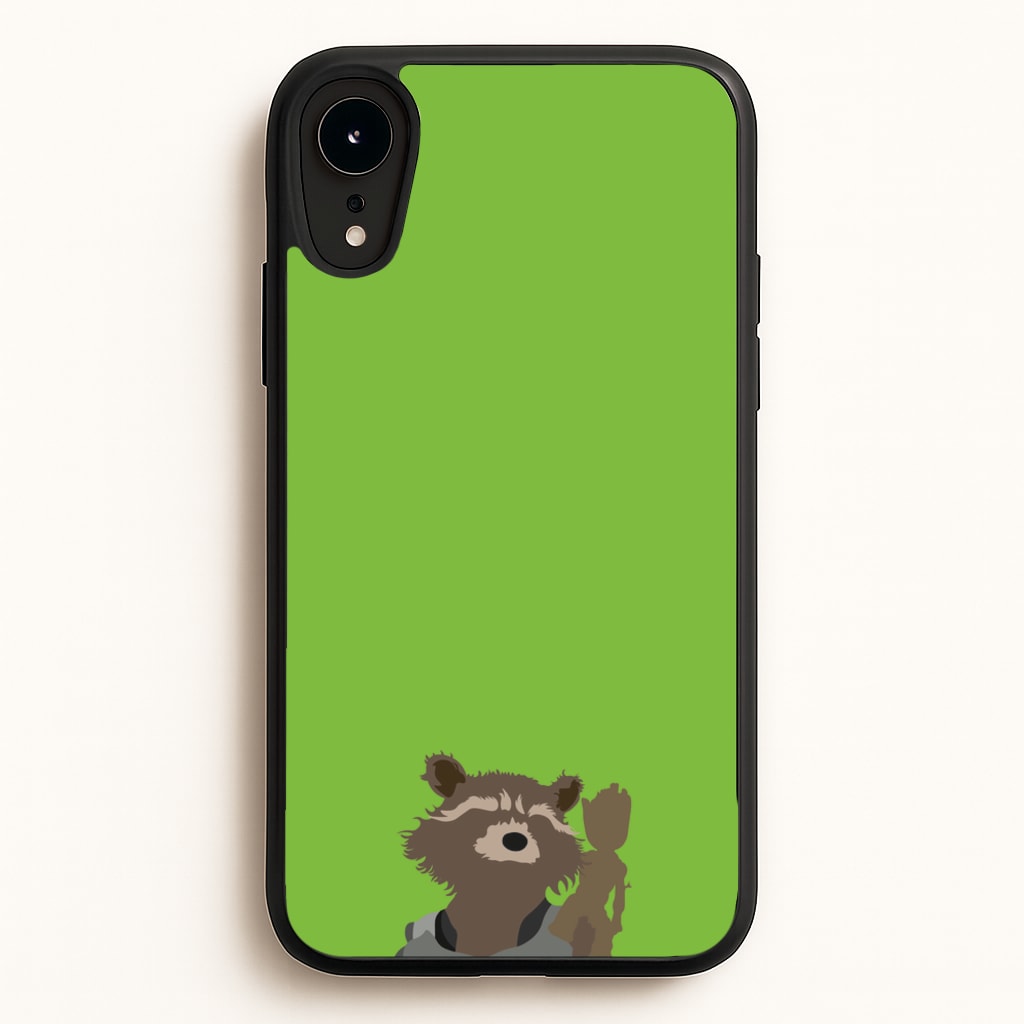 Rocket Raccoon And Groot - GOTG - Marvel Phone Case for iPhone XR