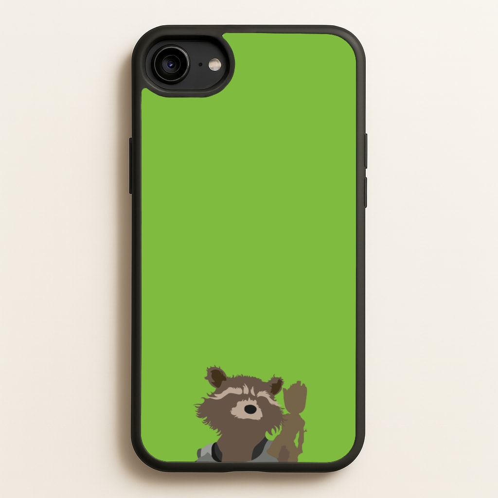 Rocket Raccoon And Groot - GOTG - Marvel Phone Case for iPhone 6 / 7 / 8 / SE