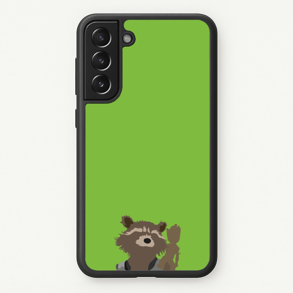 Rocket Raccoon And Groot - GOTG - Marvel Phone Case for Galaxy S21