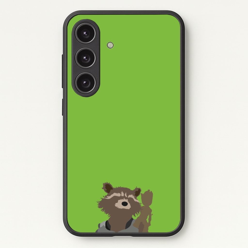 Rocket Raccoon And Groot - GOTG - Marvel Phone Case for Galaxy S24