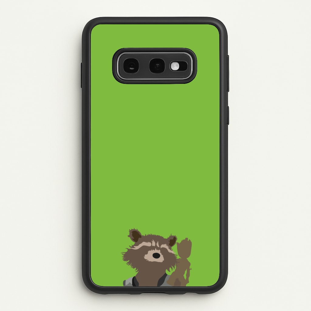 Rocket Raccoon And Groot - GOTG - Marvel Phone Case for Galaxy S10e