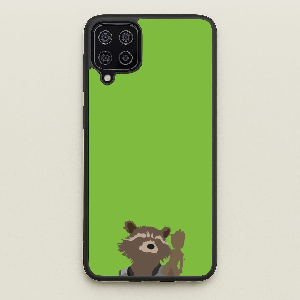 Rocket Raccoon And Groot - GOTG - Marvel Phone Case for Galaxy A12