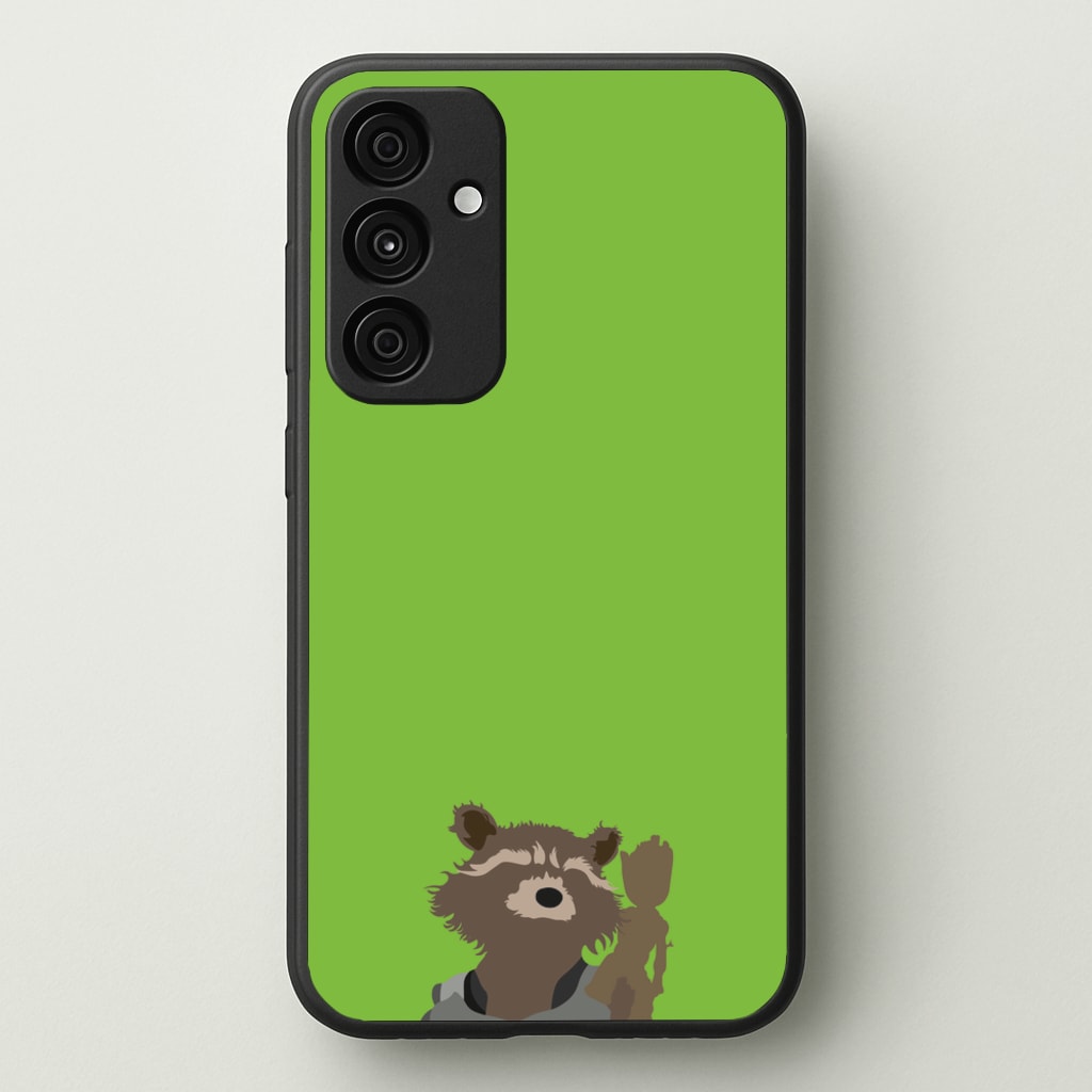 Rocket Raccoon And Groot - GOTG - Marvel Phone Case for Galaxy A55
